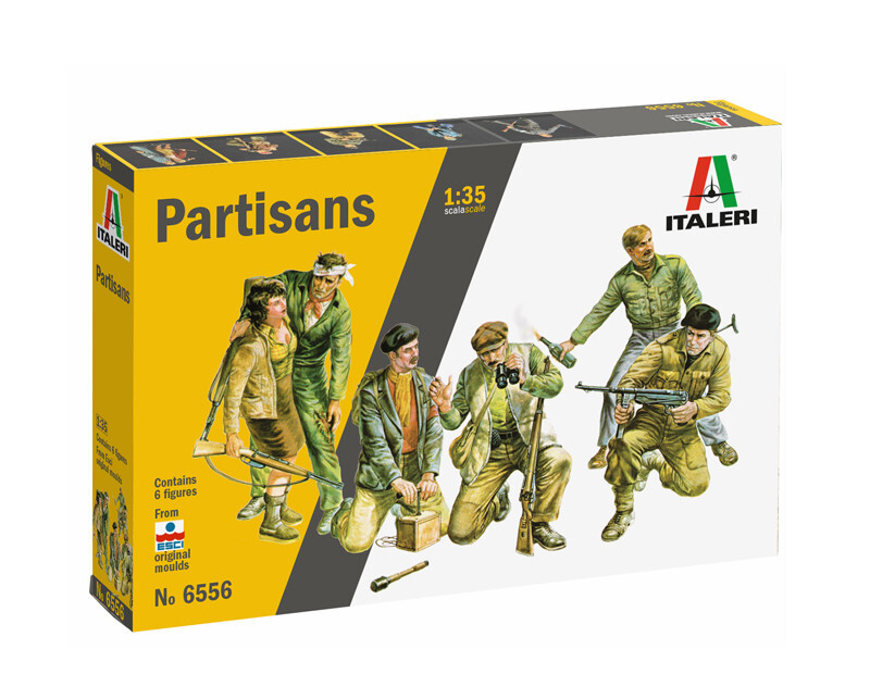 Italeri 1/35 6556 WWII Partisans (6 Figures)