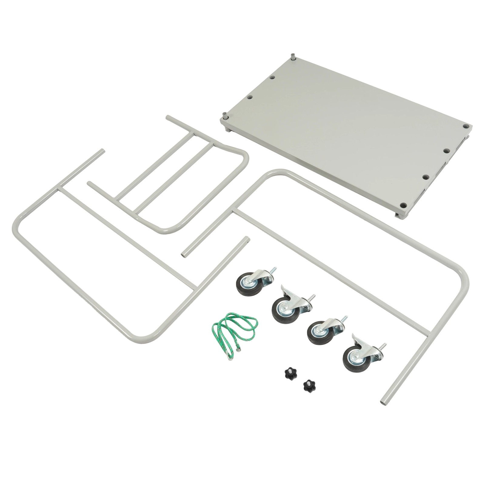 2200 lb 2- in-1 Drywall Sheet Cart, Lumber Platform Truck Dolly Cart W/4 Casters