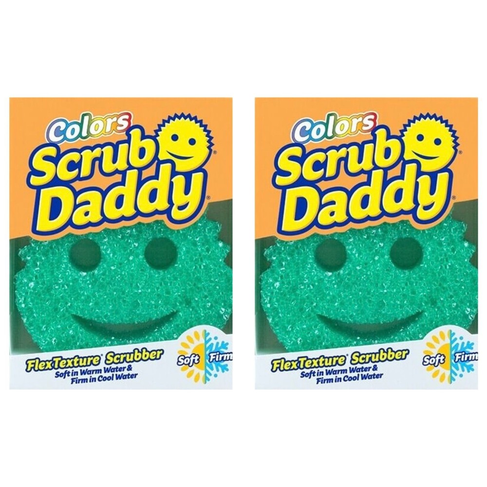 Scrub Daddy Colors FlexTexture Scrubber Sponges Green Scratch Free