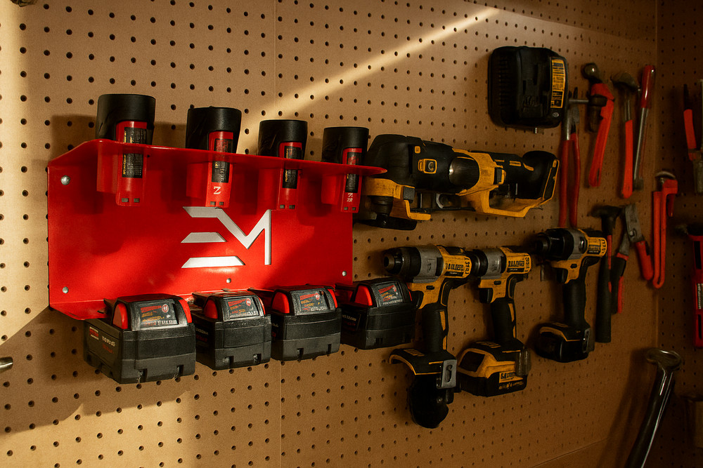 Milwaukee M18 Locking & M12 Battery Holder