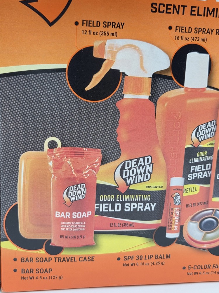 New In Worn Box Dead Down Wind Trophy Hunter Scent Eliminator Spray Soap Laundry