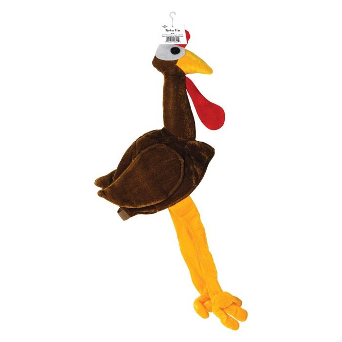 Beistle Thanksgiving Plush Gobbler Hat One Size