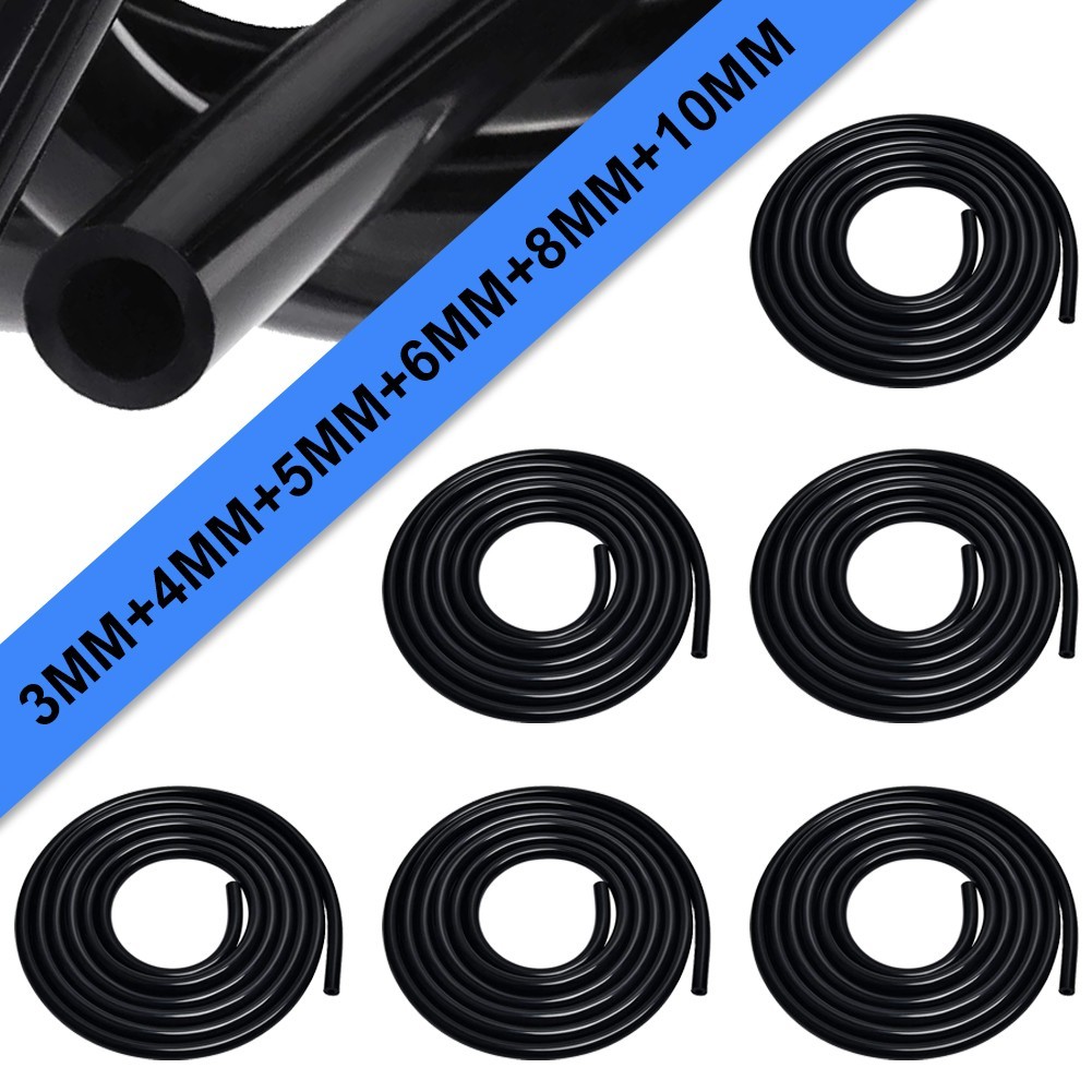 6Pcs 5Ft Car Vacuum Hose Line Pipe Kit +113 Connectors Automotive Replacement