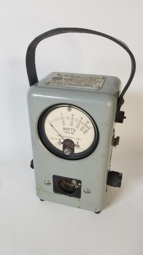Bird 43 Thruline Wattmeter Watt Element Slug Reading Meter