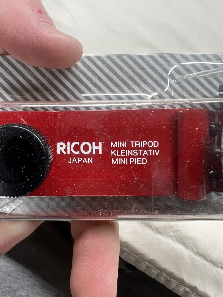Ricoh Mini Tabletop Tripod Red Made In Japan