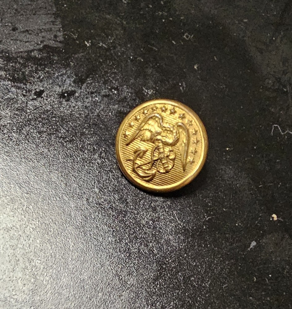 US Navy Eagle Button Pre-WWII JCL Shabeck Backmark