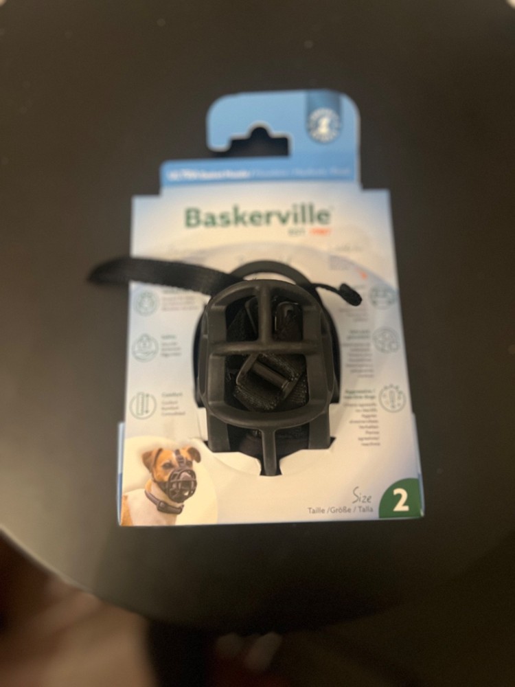 Baskerville Ultra Muzzle Dog Training Accessory Size 2 NEW Unopened Black