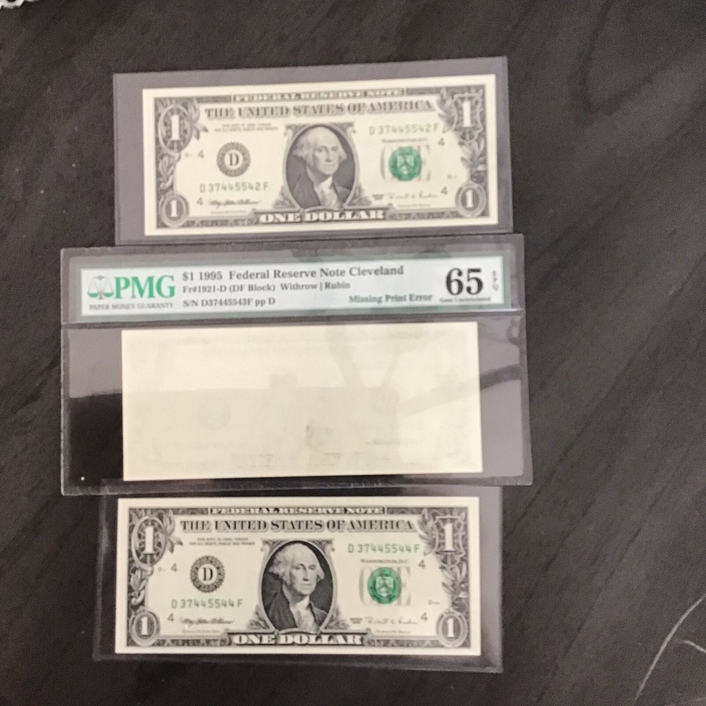 FR#1921-D Missing Print Error w/Bookends.PMG65Q