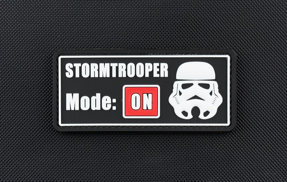 3D PVC STORMTROOPER MODE ON Star Wars Rogue One First Order Morale Patch Hook