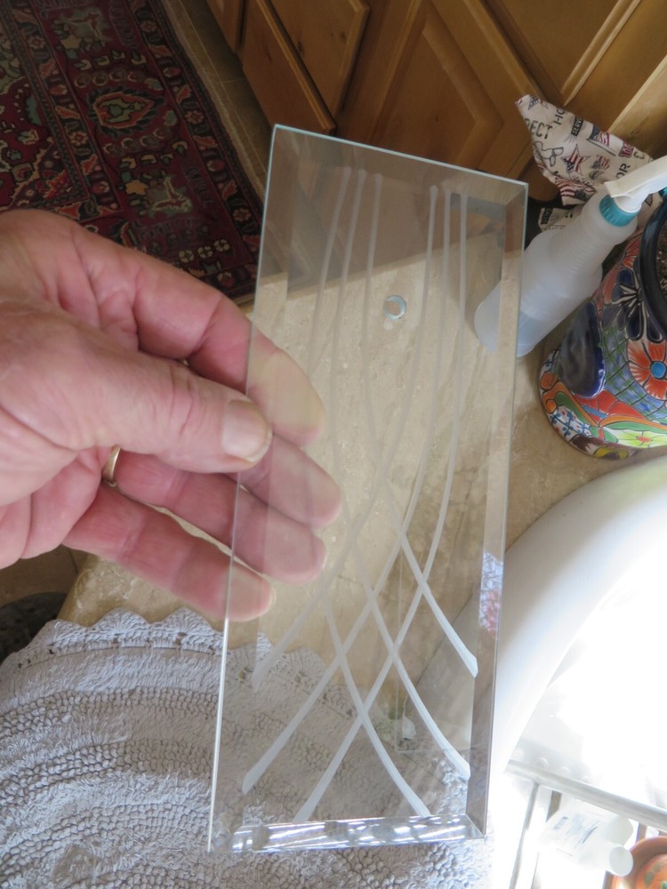 Beveled with Design Glass Panel *