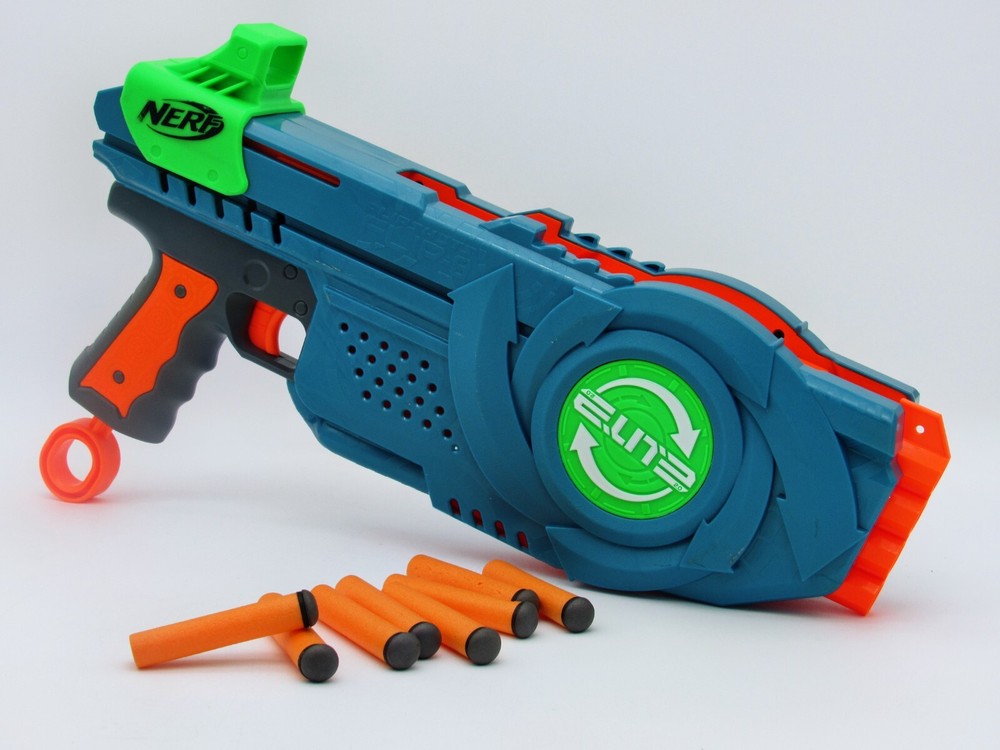 NERF Elite 2.0 Flip-8 Blaster - 8-Dart Capacity, Multicolor