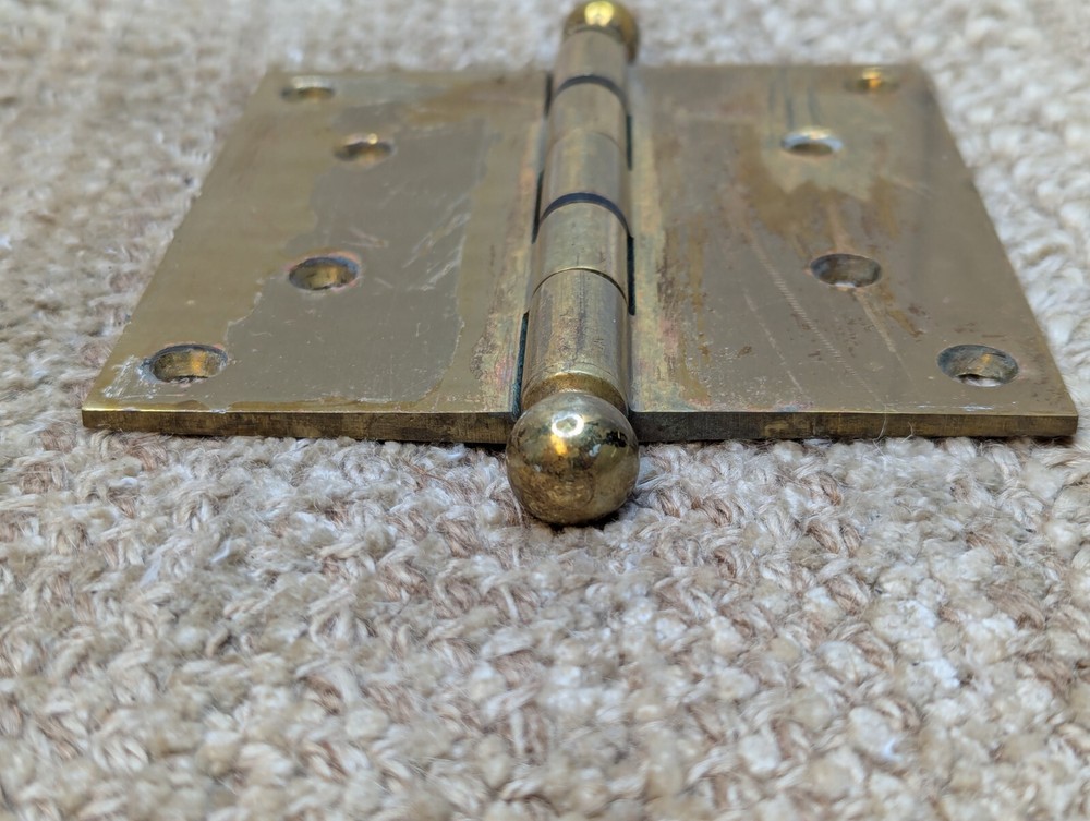 5" x 5" Solid Brass Ball Tip Door Hinge Door Hardware
