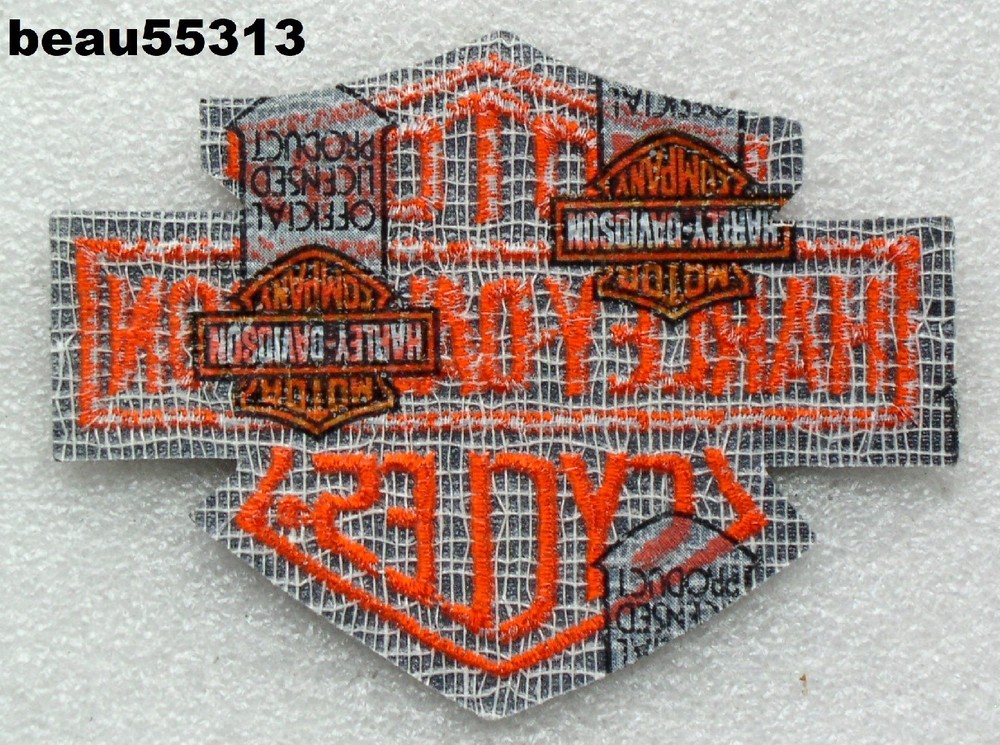 ⭐"VINTAGE" HARLEY DAVIDSON MOTORCYCLES "BAR & SHIELD" VEST JACKET PATCH