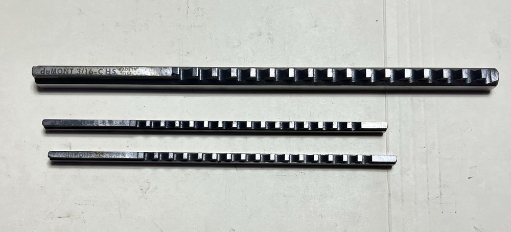 3 Machinist duMont Broaches Used