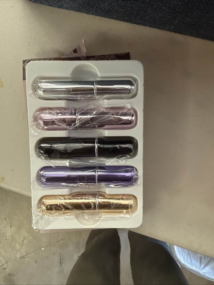 5 Pcs Travel Portable Mini Refillable Perfume Atomizer Bottle Spray Pump Case