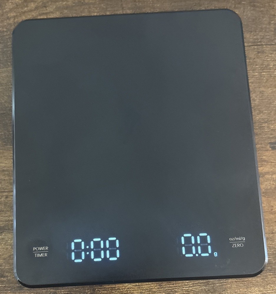 Digital Coffee Scale w/ Timer LED Display High Precision Rechargeable Portable