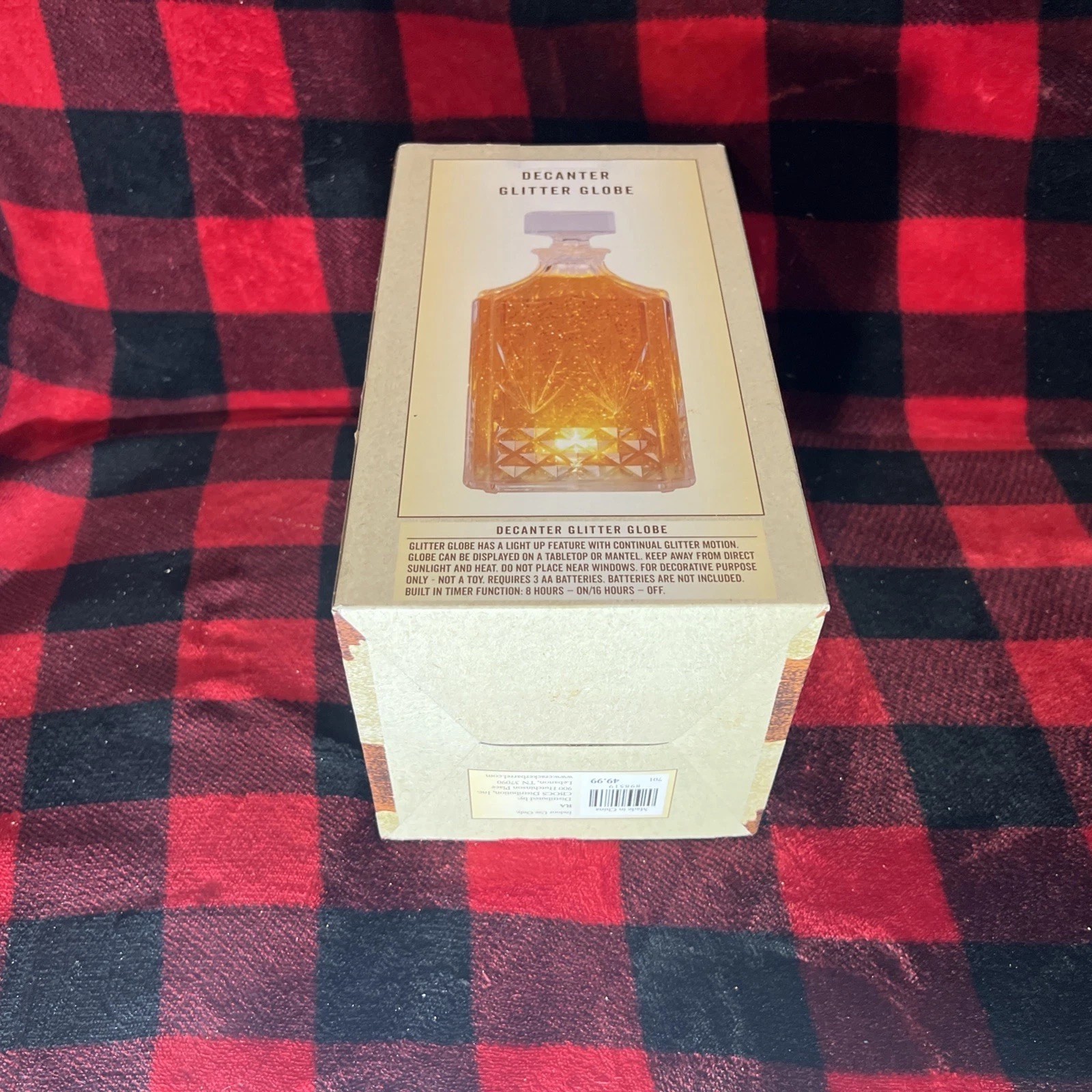 [NEW in BOX/Cracker Barrel Exclusive Bourbon Decanter Globe]