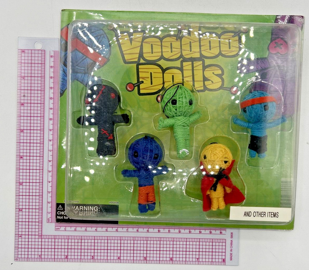Vintage Vending Display Board Voodoo Dolls 0215