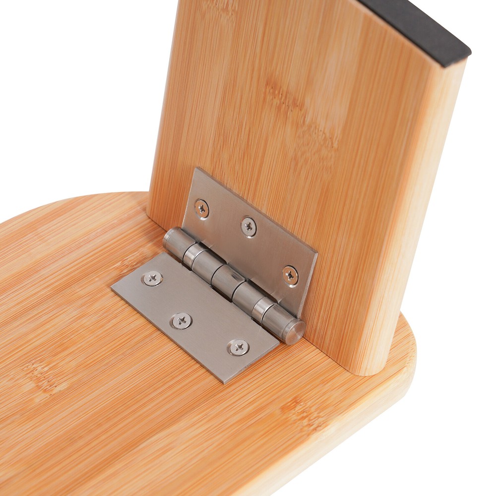 Bamboo Meditation Bench Kneeling Stool Foldable Yoga Bench