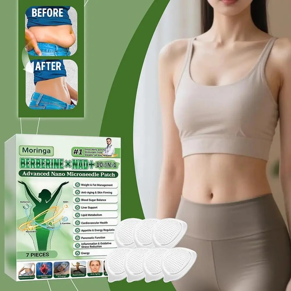 Moringa Berberine 10-in-1 Advanced Nano Microneedle Patch