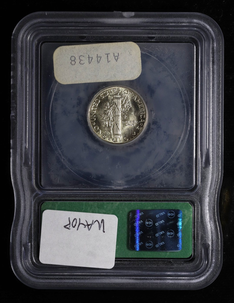 1939-D Mercury Dime 10C ICG MS67 FB