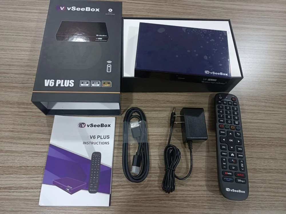 vSeeBox V6 Plus 2026 Android Media Device Super Box Crusher! Same Day Shipping