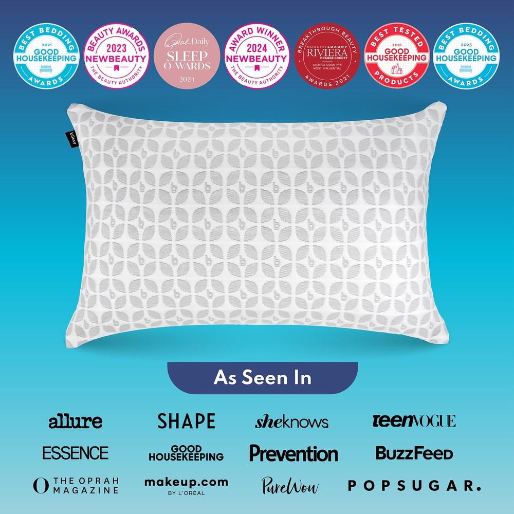 Adjustable Memory Foam Pillow for Sleeping (Queen Size) - Cooling Gel Pillows...