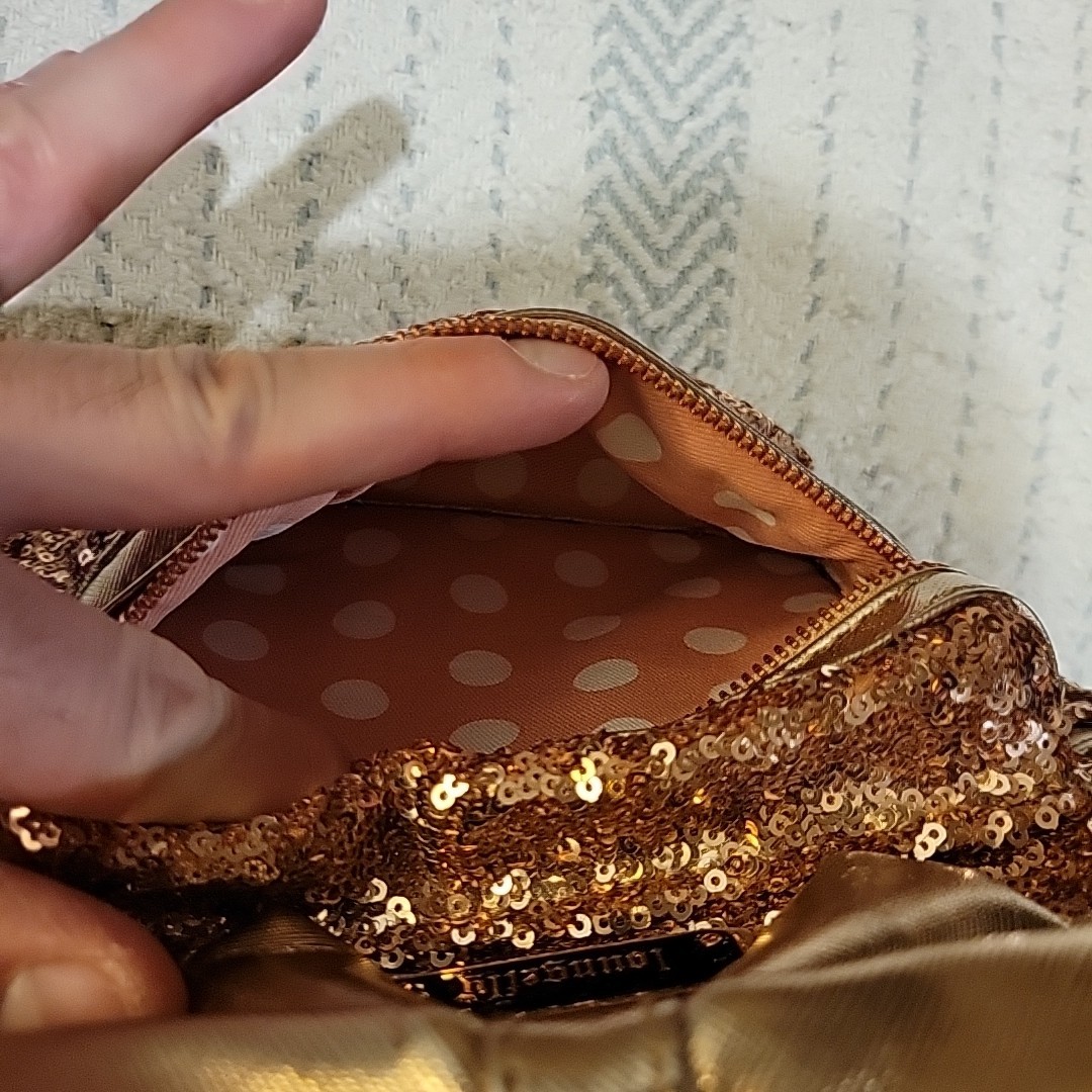 Disney Parks Minnie Mouse Sequin Mini Backpack Rose Gold Clean