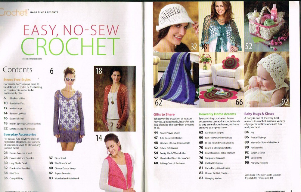 Crochet! Pattern Magazine Patterns 60 "Easy No Sew" Projects July 2019
