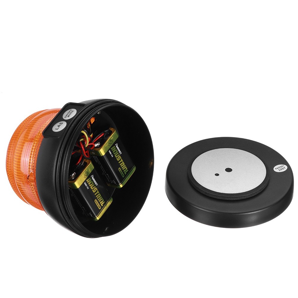 12V-24V Protable Flashing Magnetic LED Strobe Beacon Indicator Battery Powered