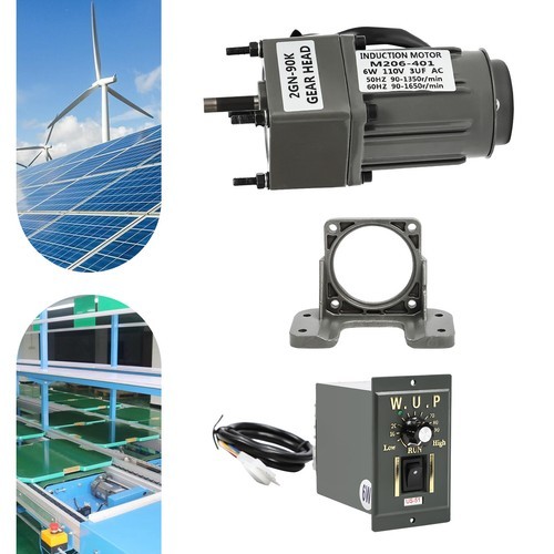 90:1 AC Reduction High Torque Gear Motor Controller Gear Motor Variable Speed
