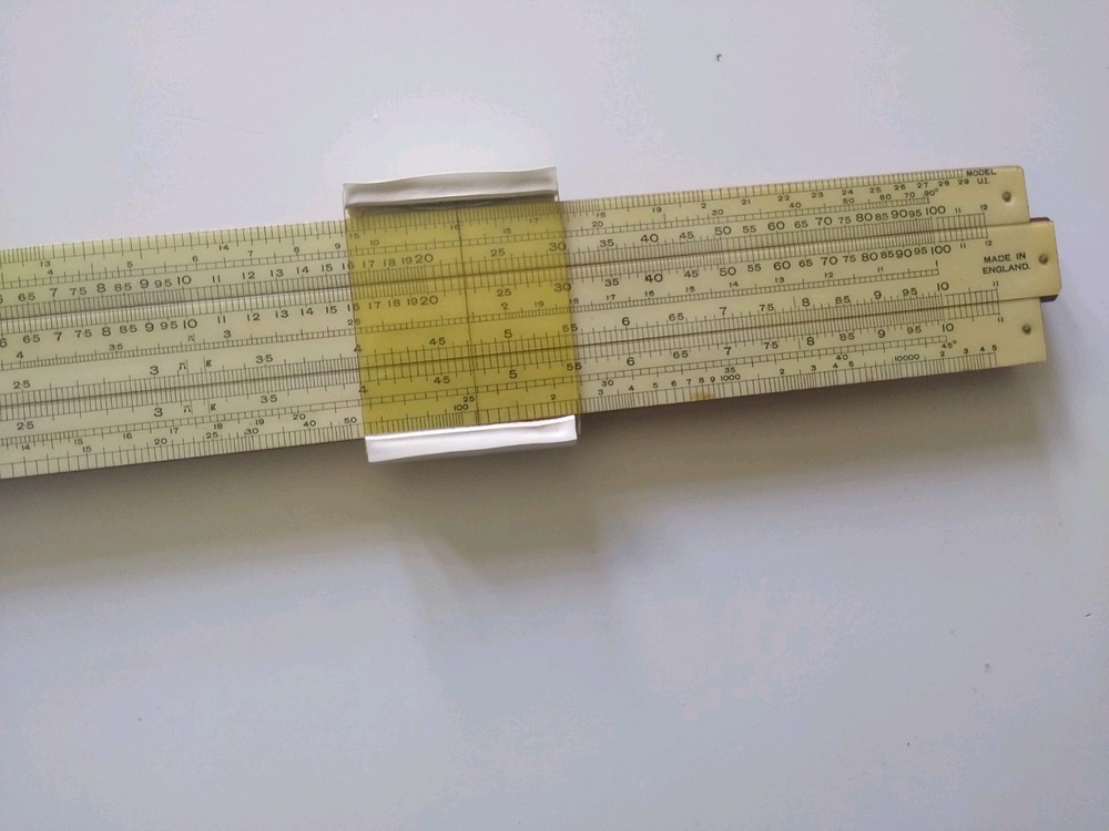 UNIQUE UNIVERSAL 1 Slide Rule 30cm With Box
