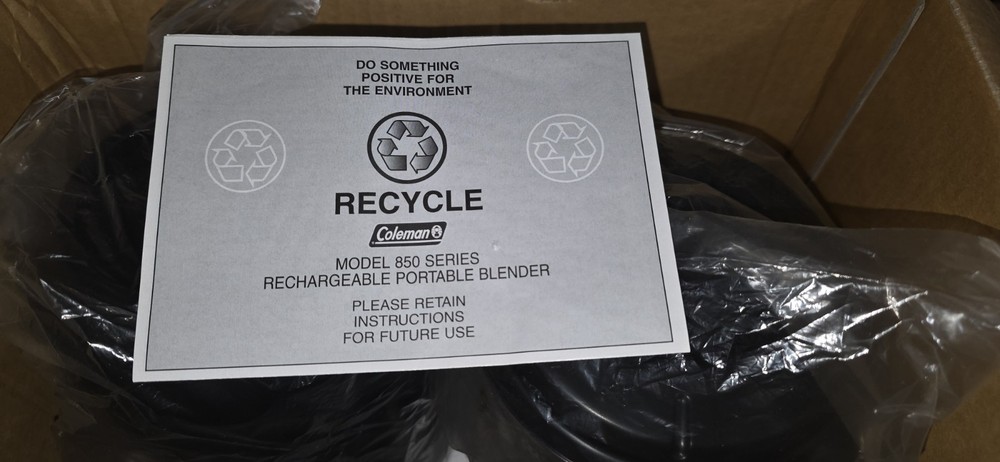 Coleman Rechargeable Portable Blender Open Box