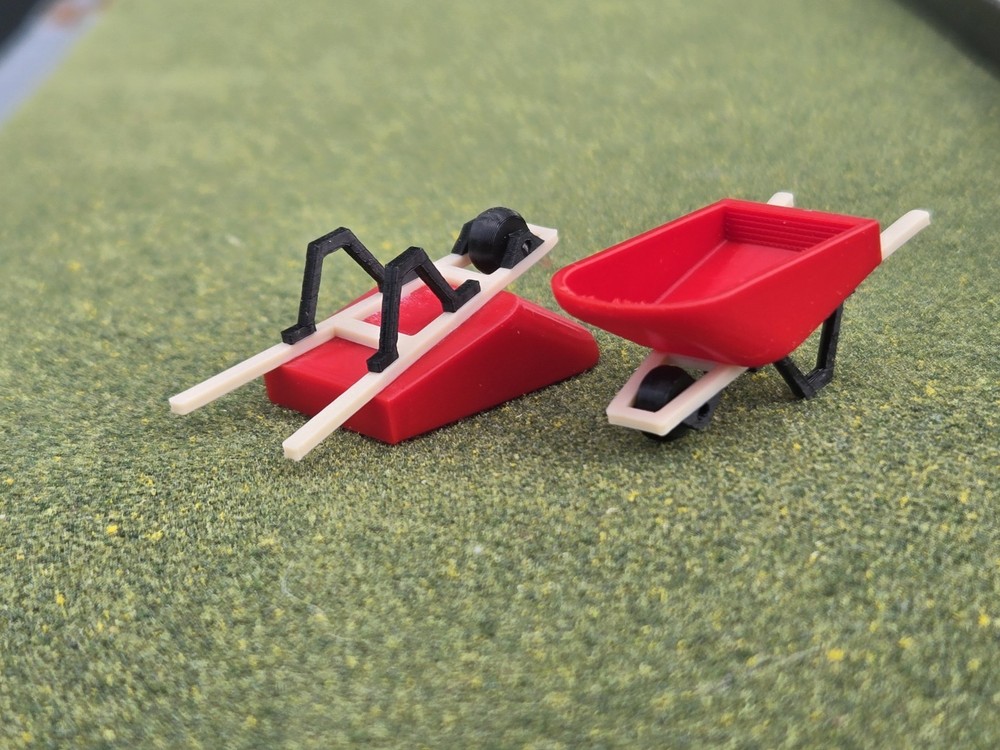 1/50 Scale Wheel Barrow in Red *2 Pack*