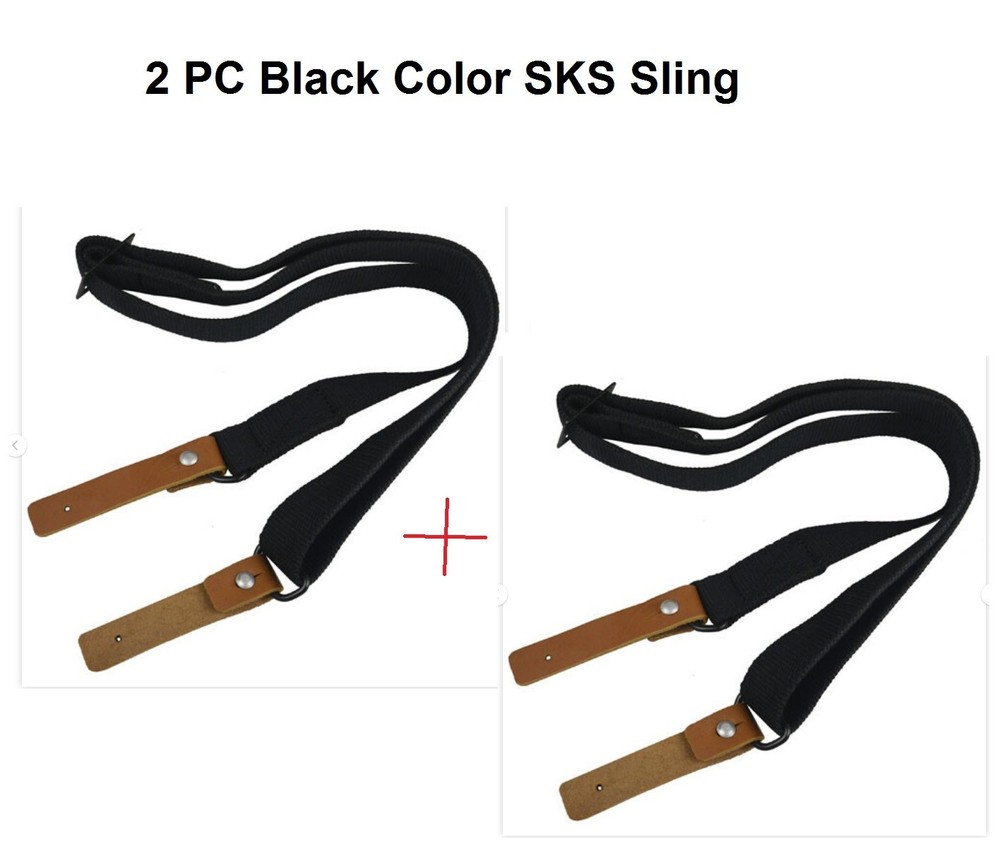 2 PC SKS Tactical Two Point Sling with Strip Black