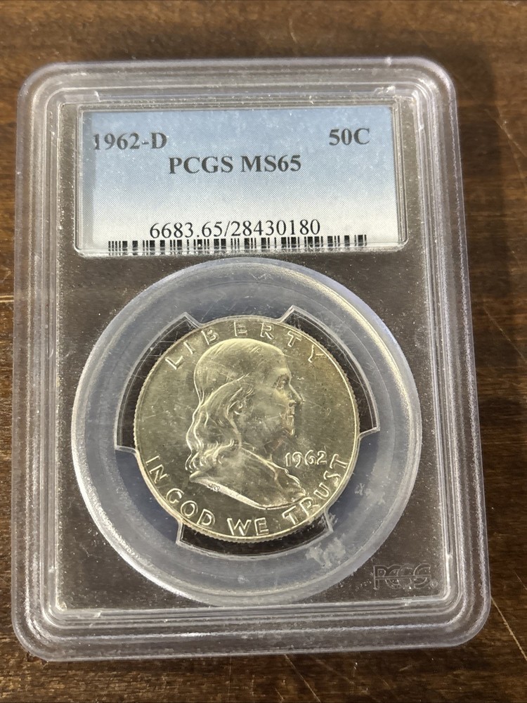 1962-D Franklin Half Dollar, PCGS MS65