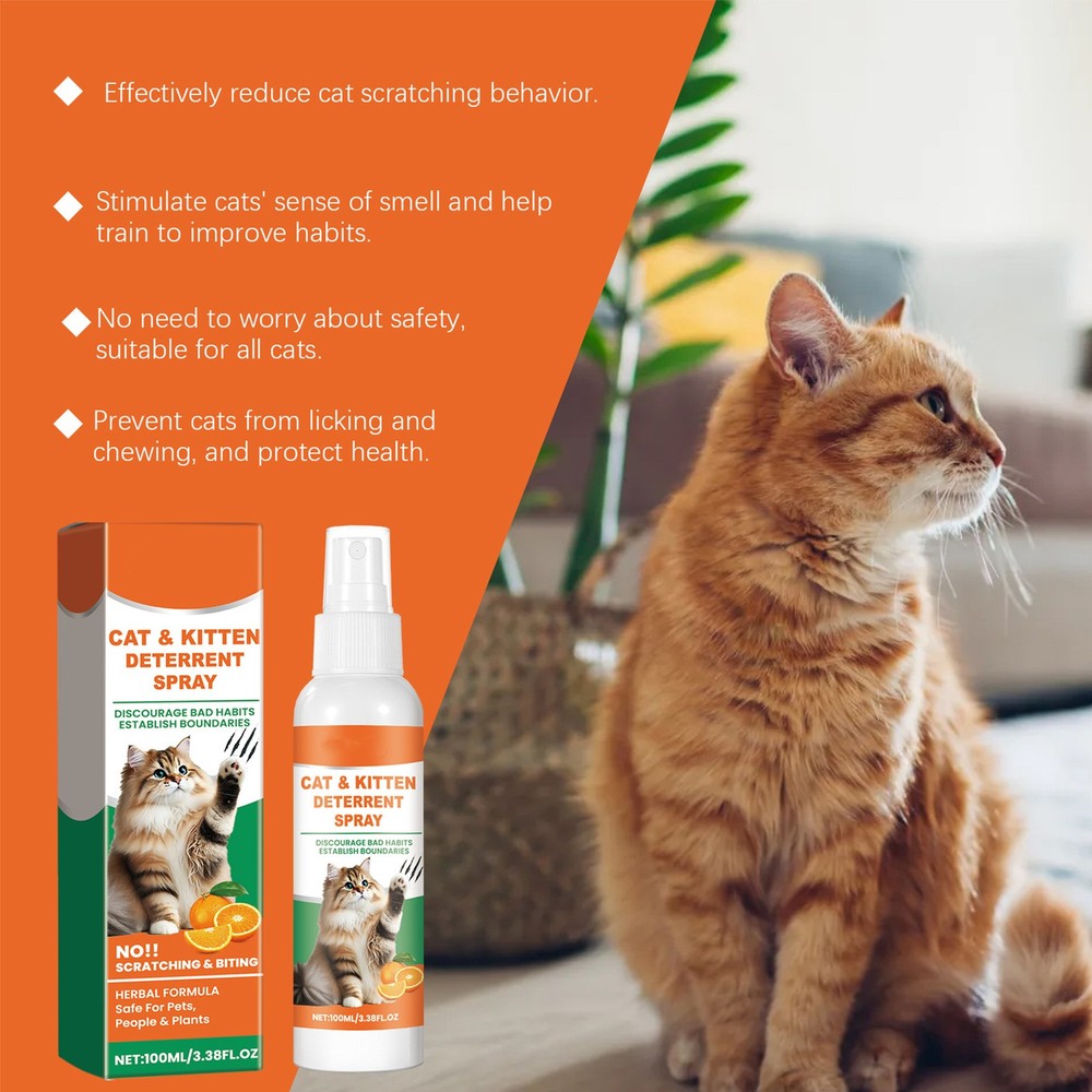 Cat Scratch Spray Keep Off Cat Spray 100ml Spray To Keep Cats From Efficient