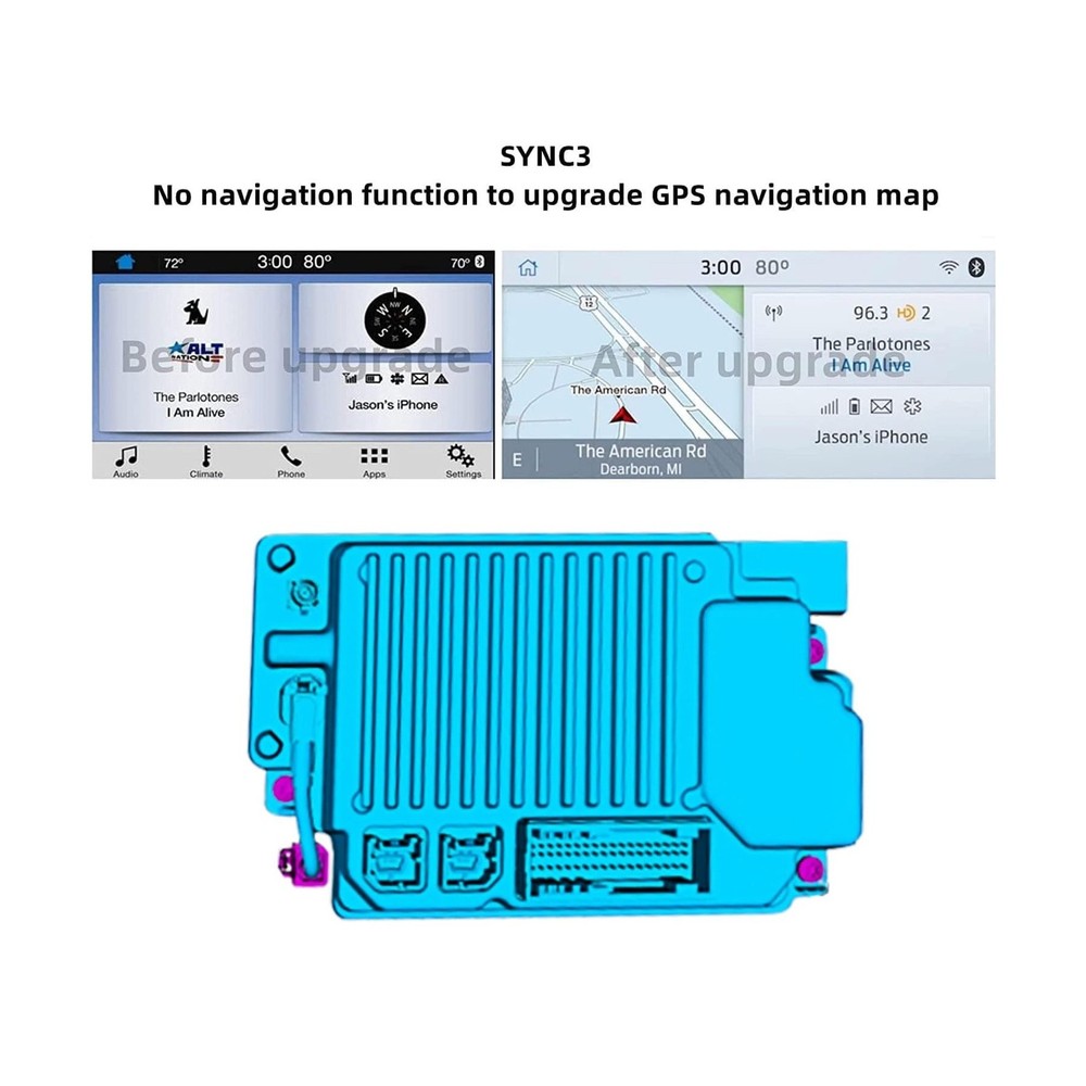 for SYNC3 APIM Module, SYNC3 APIM Module 2024 Latest NA 222 Map Support Apple...