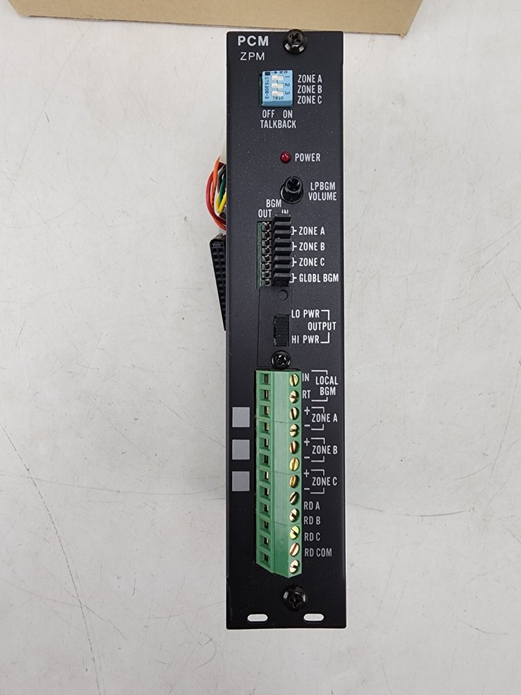 Bogen PCM-2000 Zone Paging System Modules ZPM CPU Box AS IS