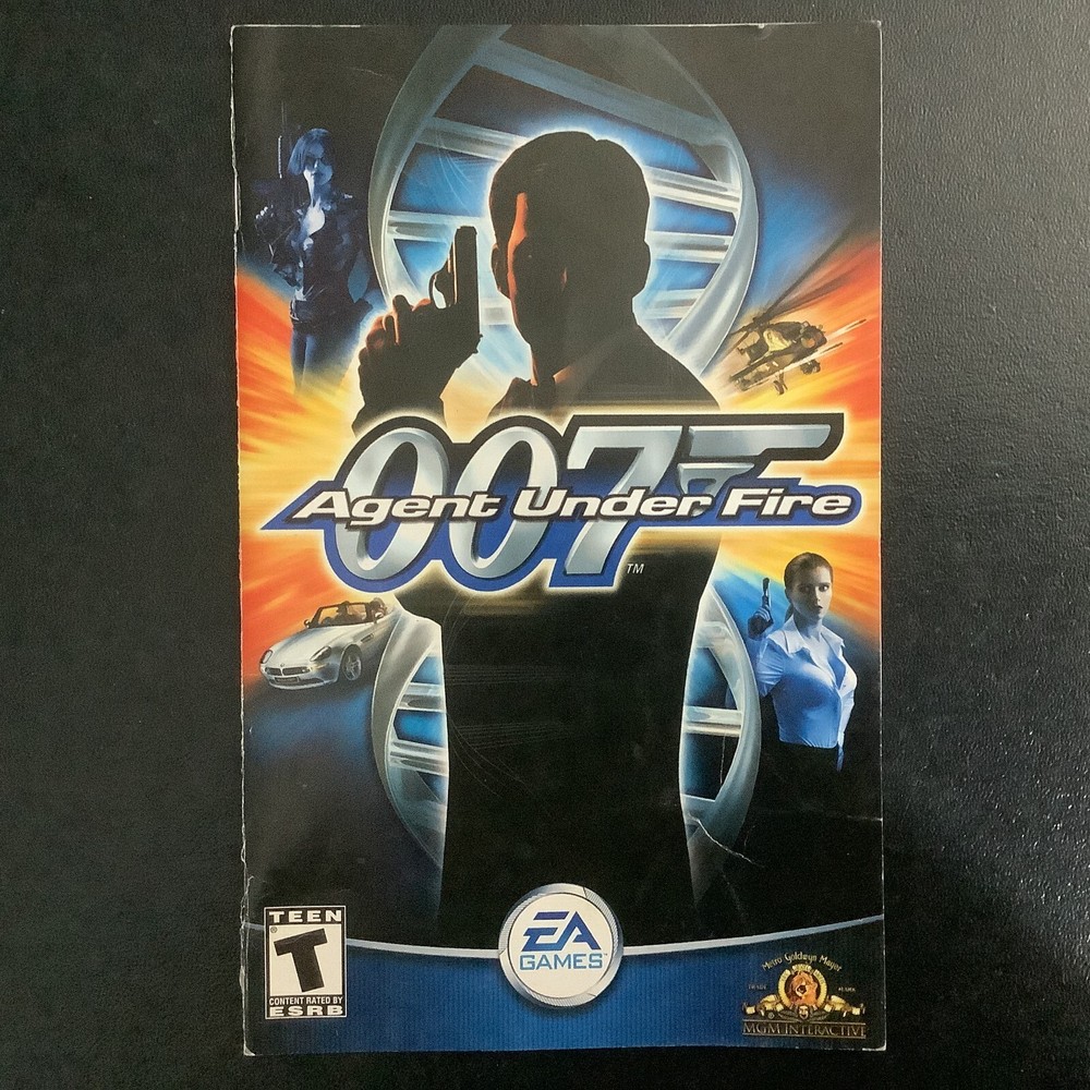 007 Agent Under Fire PS2 PlayStation 2 Instruction Manual Only
