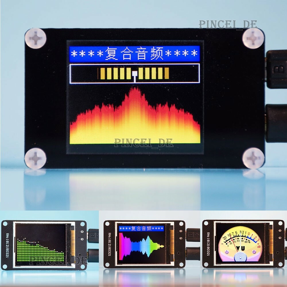 1.8" TFT Music Spectrum Display Module Programmable Music Virtual VU Meter