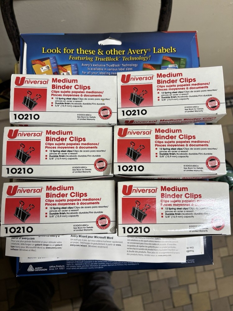 Universal Medium Binder Clips