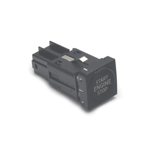 VWIS033B Engine Start Stop Button Switch 5C7959839C Compatible with VW Black