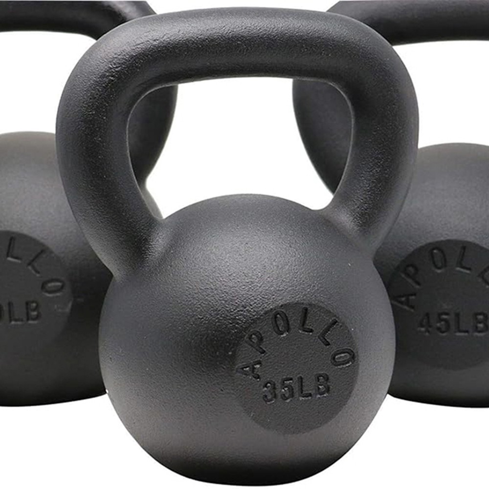 35LBS Solid Cast Iron Kettlebells Ideal for Strength Training, Building Muscles