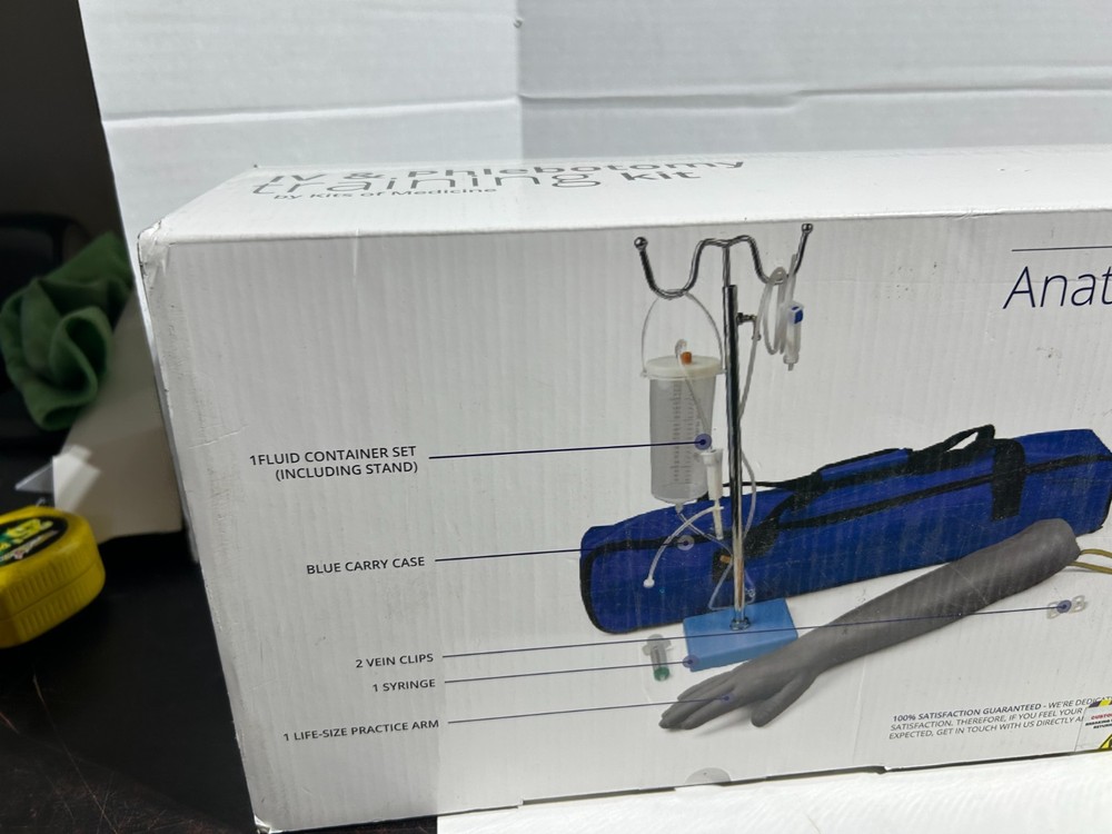 Phlebotomy Training Kit | IV, Venipuncture Arm Practice Kit EDUCATIONAL-USE