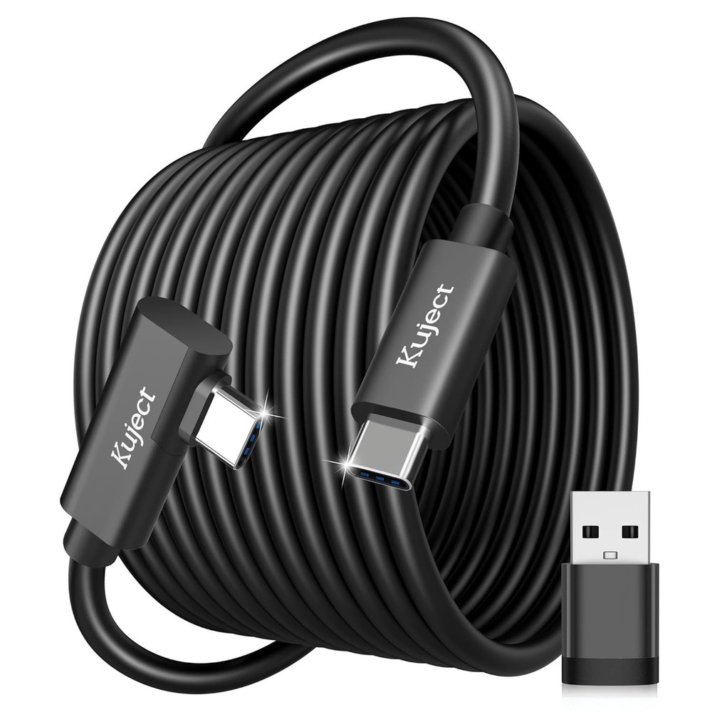 Durable 16FT USB 3.0 Type-C Cable for Oculus Quest/Pico 4 - Fast Data & Charging