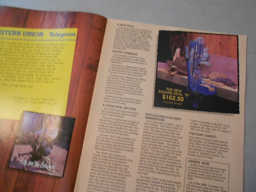 Vintage Dillon Precision The Wild Bunch Flyer