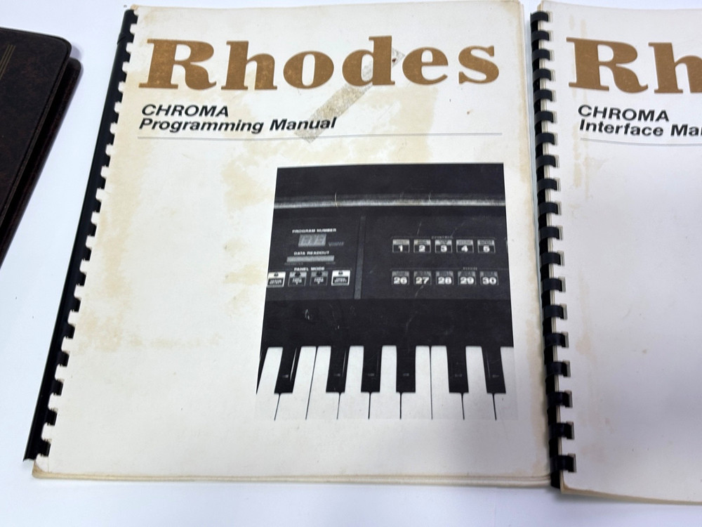 Vintage Rhodes Chroma Binder + Manuals – Programming, Interface & Performance