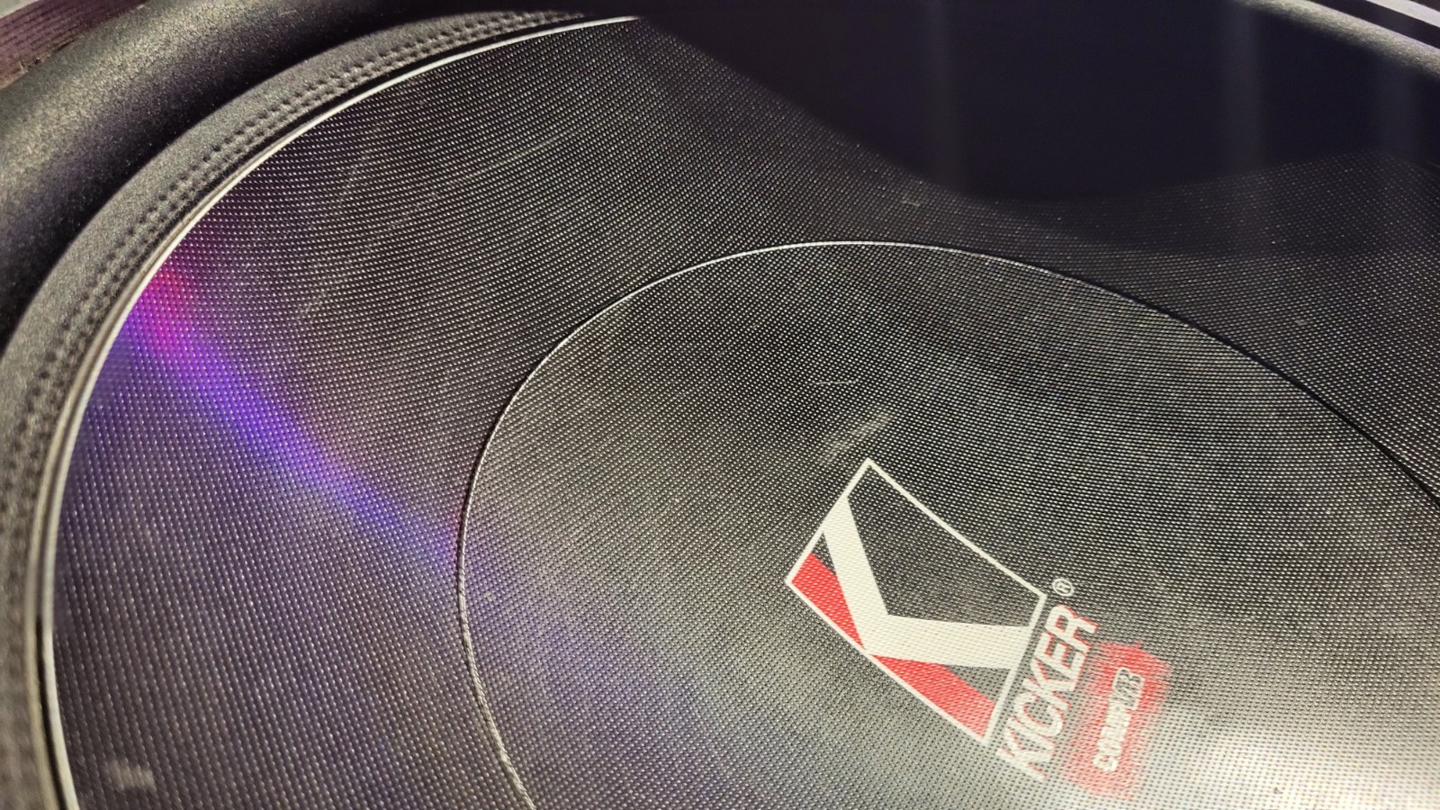 kicker cvr 18" subwoofer sigle 4ohm rare old school car audio woofer