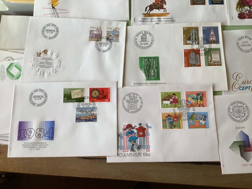 Switzerland postal covers 16 items Ref A2184
